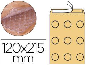 SOBRE BURBUJAS CREMA Q-CONNECT B/00 120 X 215 MM