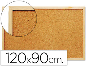 PIZARRA CORCHO Q-CONNECT 120X90 CM MARCO DE MADERA