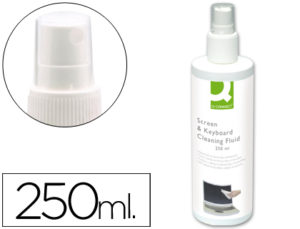 SPRAY Q-CONNECT LIMPIADOR DE PANTALLAS Y TECLADOS BOTE DE 250 ML