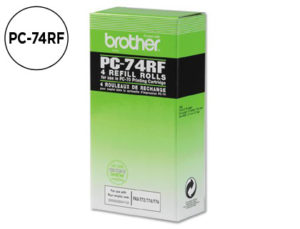 REPUESTO FAX T104/106 BROTHER DE TRANSFERENCIA TERMICA 4 BOBINAS DURACION 140 PAGINAS