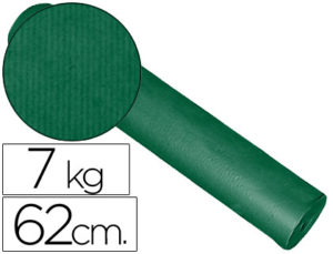 PAPEL FANTASIA KRAFT LISO KFC -BOBINA 62 CM -7 KG -COLOR VERDE