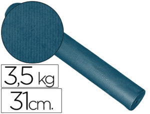 PAPEL FANTASIA KRAFT LISO KFC -BOBINA 31 CM -3,5 KG -COLOR COBALTO