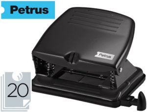 TALADRADOR PETRUS 65 COLOR -NEGRO -CAPACIDAD 20 HOJAS