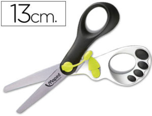 TIJERA ESCOLAR MAPED MAGIC UP KOOPY 13CM- CON RESORTE PARA FACILITAR LA ACCION DEL CORTE -UNIDAD