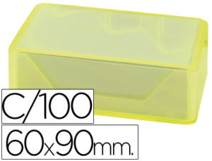 TARJETAS DE VISITAS LIDERPAPEL 90X60MM BLANCA 250G/M2 CAJA DE 100