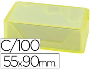 TARJETAS DE VISITAS LIDERPAPEL 90X55MM BLANCA 250G/M2 CAJA DE 100