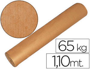 PAPEL KRAFT MARRON BOBINA -1,10 MT DE ALTURA 60/65 KG