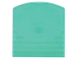 FICHERO C.D. PLASTICO OFFISYS -PARA 2 C.D. VERDE MANZANA -PACK DE 5 UNIDADES