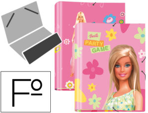 CARPETA LIDERPAPEL CLASIFICADORA FANTASIA CARTON FORRADO SOLAPA BARBIE