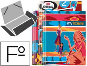 CARPETA LIDERPAPEL GOMAS SOLAPAS FOLIO TRES SOLAPAS MY SCENE