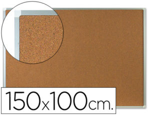 PIZARRA CORCHO Q-CONNECT MARCO DE ALUMINIO 150X100 CM EXTRA CORCHO 5 MM