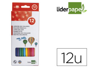 LAPICES DE COLORES LIDERPAPEL C/ DE 12 COLORES