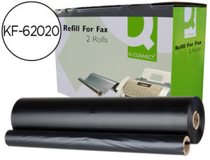 REPUESTO FAX MAGIC 2 Q-CONNECT DE TRANSFERENCIA TERMICA 2 BOBINAS DURACION 150 PAGINAS
