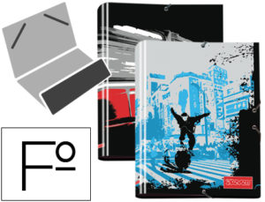 CARPETA LIDERPAPEL CLASIFICADORA FANTASIA CARTON FORRADO SOLAPA SEVEN