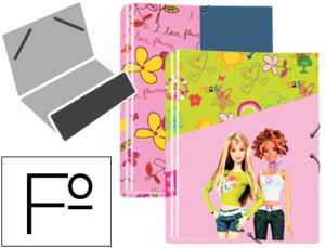 CARPETA LIDERPAPEL CLASIFICADORA FANTASIA CARTON FORRADO SOLAPA BARBIE