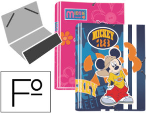 CARPETA LIDERPAPEL CLASIFICADORA FANTASIA CARTON FORRADO SOLAPA DISNEY