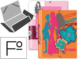 CARPETA LIDERPAPEL GOMAS SOLAPAS FOLIO TRES SOLAPAS MY SCENE