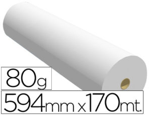 PAPEL REPROGRAFIA PPC PARA PLANOS 594X170MT 80GR