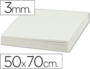 CARTON PLUMA LIDERPAPEL DOBLE CARA 50X70 CM ESPESOR 3 MM