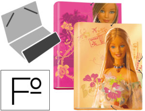CARPETA LIDERPAPEL CLASIFICADORA FANTASIA CARTON FORRADO SOLAPA BARBIE