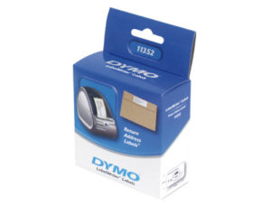 ETIQUETA ADHESIVA DYMO 11352 -TAMAÑO 25X54 MM PARA IMPRESORA 400 500 ETIQUETAS USO REMITE