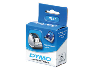 ETIQUETA ADHESIVA DYMO 11353 -TAMAÑO 24X12 MM PARA IMPRESORA 400 1000 ETIQUETAS USO MULTIFUNCION