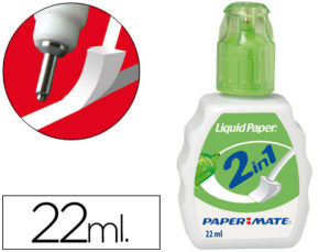 CORRECTOR 2 EN 1 PAPERMATE LAPIZ DE PUNTA METALICA Y CORRECTOR 22 ML