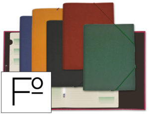 CARPETA LIDERPAPEL CLASIFICADORA CARTON FORRADO OZONO FOLIO COLORES SURTIDOS
