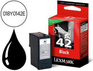 INK-JET LEXMARK Z1520, X4850/6570/9570 NEGRO RETORNABLE N.42 -220PAG-