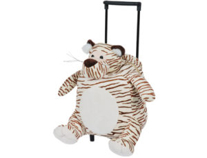CARTERA ESCOLAR INFANTIL MOCHILA PELUCHE CON CARRITO TIGRE