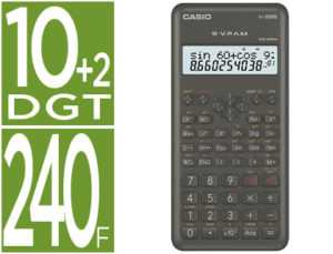 CALCULADORA CASIO FX-82 MSII -CIENTIFICA -240 FUNCIONES -DOBLE PANTALLA