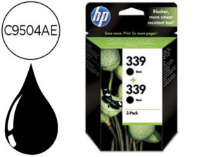 INK-JET HP DESKJET 6540 5740 5745 6840 6540D PS 8150 8450 O.JET 6315 7310 7410 PSC 2350 N.339 NEGRA -PACK2-