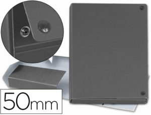 CARPETA PROYECTOS CARTON FORRADO GELTEX LOMO 5 CM GRIS