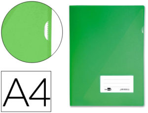 CARPETA LIDERPAPEL DOSSIER A4 UÑERO VERDE
