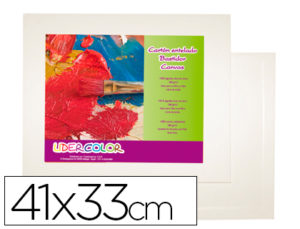 CARTON ENTELADO LIDERCOLOR 6F 41X33 CM PARA PINTURA AL OLEO Y ACRILICO