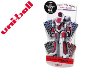 ROTULADOR UNI-BALL ROLLER RT 0,8 MM RETRACTIL,TINTA LIQUIDA EXPOSITOR DE 72 UNIDADES