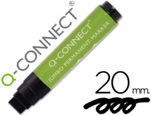 ROTULADOR Q-CONNECT POSTERMARKER NEGRO PUNTA DE FIELTRO 10-20 MM