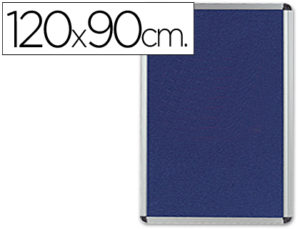 TABLERO DE ANUNCIOS Q-CONNECT MURAL GRANDE FIELTRO AZUL 120X90 CM