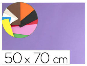 GOMA EVA LIDERPAPEL 50X70CM 60G/M2 ESPESOR 1.5MM LILA