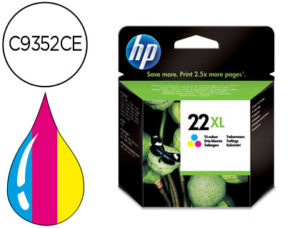INK-JET HP 22XL TRICOLOR -440PAG- HP DESKJET 3920 3940 D1360 D1460 D1470 D1560 D2330 D2360 D2430