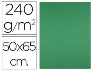CARTULINA LIDERPAPEL 50X65 CM 240G/M2 VERDE NAVIDAD