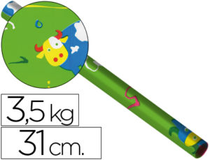 PAPEL FANTASIA ESTUCADO 1218 -BOBINA DE 31 CM -3,5KG.