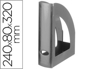 REVISTERO PLASTICO Q-CONNECT GRIS OPACO