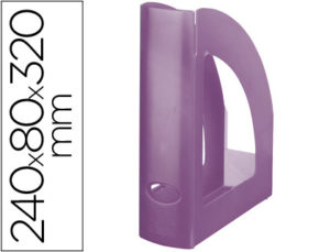 REVISTERO PLASTICO Q-CONNECT VIOLETA TRANSLUCIDO
