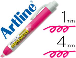 ROTULADOR ARTLINE CLIX FLUORESCENTE EK-63 ROSA PUNTA BISELADA 4.00 MM