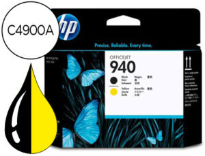 INK-JET HP 940 CABEZAL NEGRO/AMARILLO OFFICEJET PRO 8000 / PRO 8500