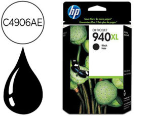 INK-JET HP 940XL NEGRO 49ML 2.200PAG OFFICEJET PRO 8000 / PRO 8500
