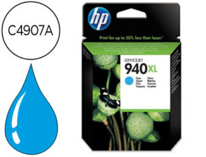 INK-JET HP 940XL CIAN 16ML 1.400PAG OFFICEJET PRO 8000 / PRO 8500