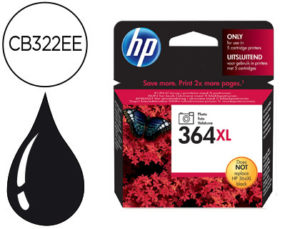 INK-JET HP 364XL NEGRO FOTO PHOTOSMART PREMIUM – C309A / SERIES C5300 / C6300 / B8500/D5400 -290 FOTOGRAFIAS-