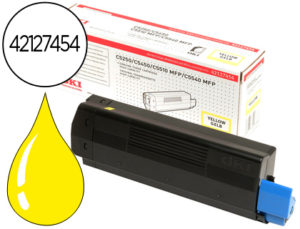 TONER OKI C5250/5450/5510MFP/5540MFP AMARILLO ALTA CAPACIDAD -5000 PAG- TYPE C6